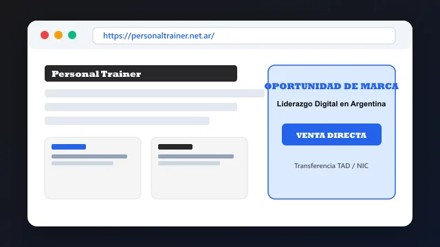 Modelo de aplicación comercial y proyectos digitales para personaltrainer.net.ar